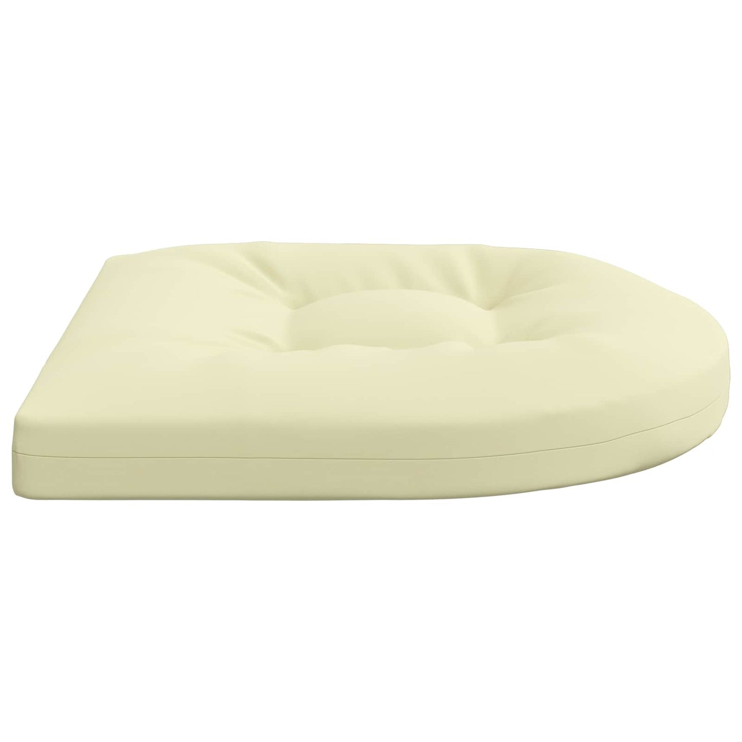 4-Piece Seat Cushions 4 pcs 100% Polyester Cream 45 x 45 x 5 cm