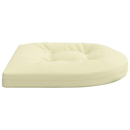 4-Piece Seat Cushions 4 pcs 100% Polyester Cream 45 x 45 x 5 cm