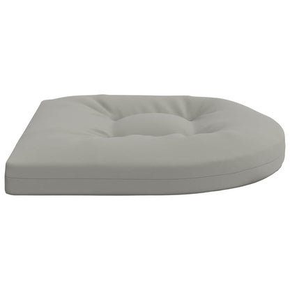 4-Piece Seat Cushions 4 pcs 100% Polyester Grey 45 x 45 x 5 cm