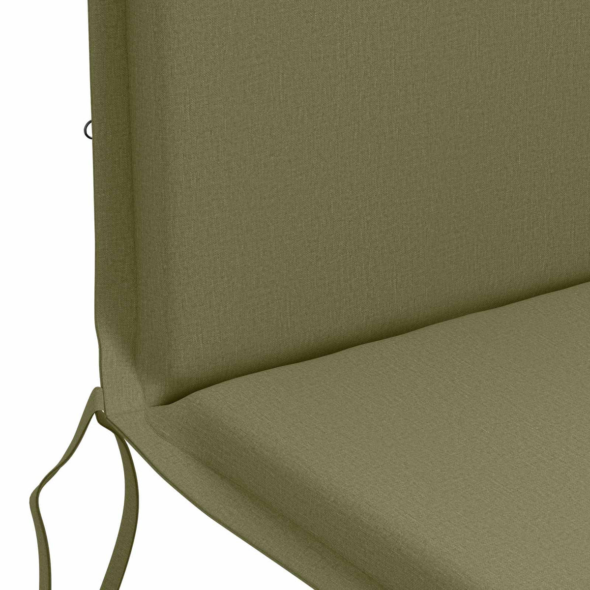 High Back Chair Cushion GEMERT 4 pcs 100% Polyester Olive Green