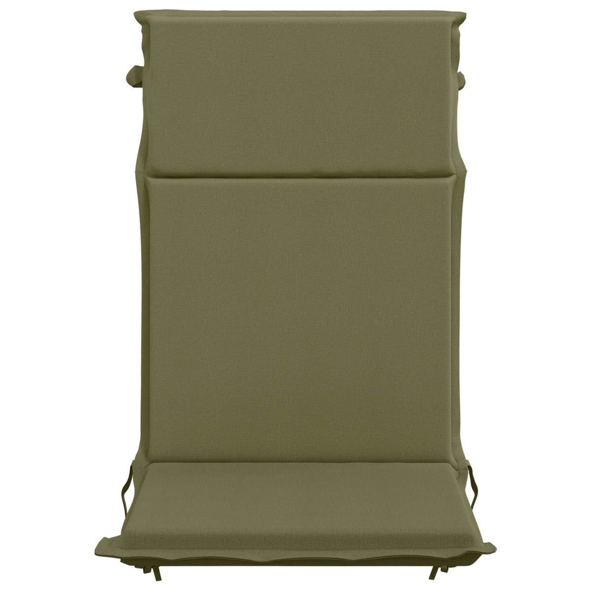 High Back Chair Cushion GEMERT 4 pcs 100% Polyester Olive Green