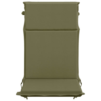 High Back Chair Cushion GEMERT 4 pcs 100% Polyester Olive Green