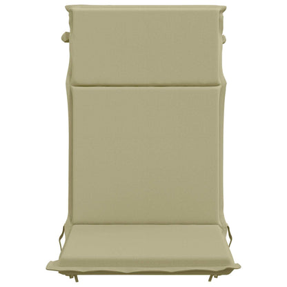 High Back Chair Cushion GEMERT 6 pcs 100% Polyester Light Green