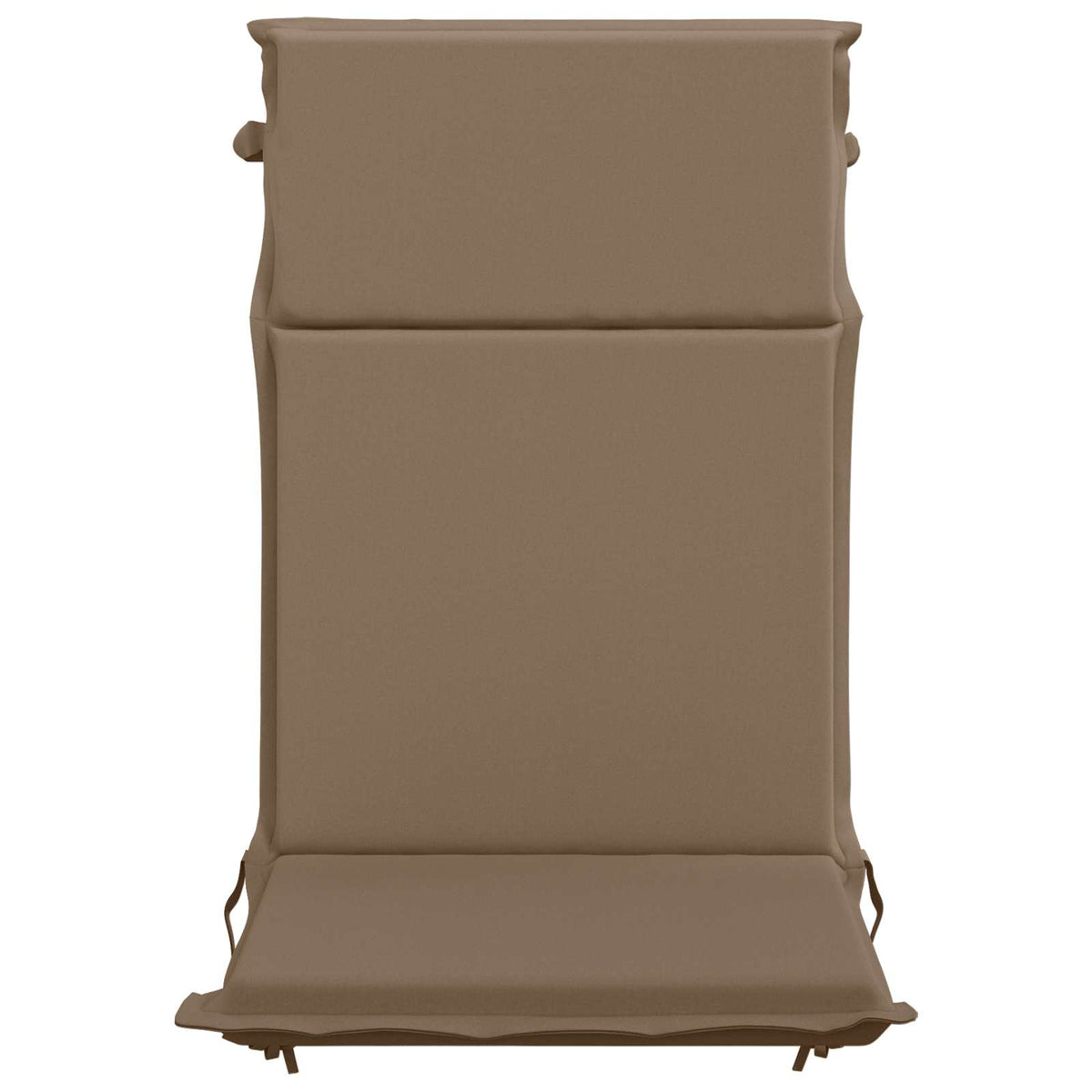 High Back Chair Cushion GEMERT 2 pcs 100% Polyester Taupe