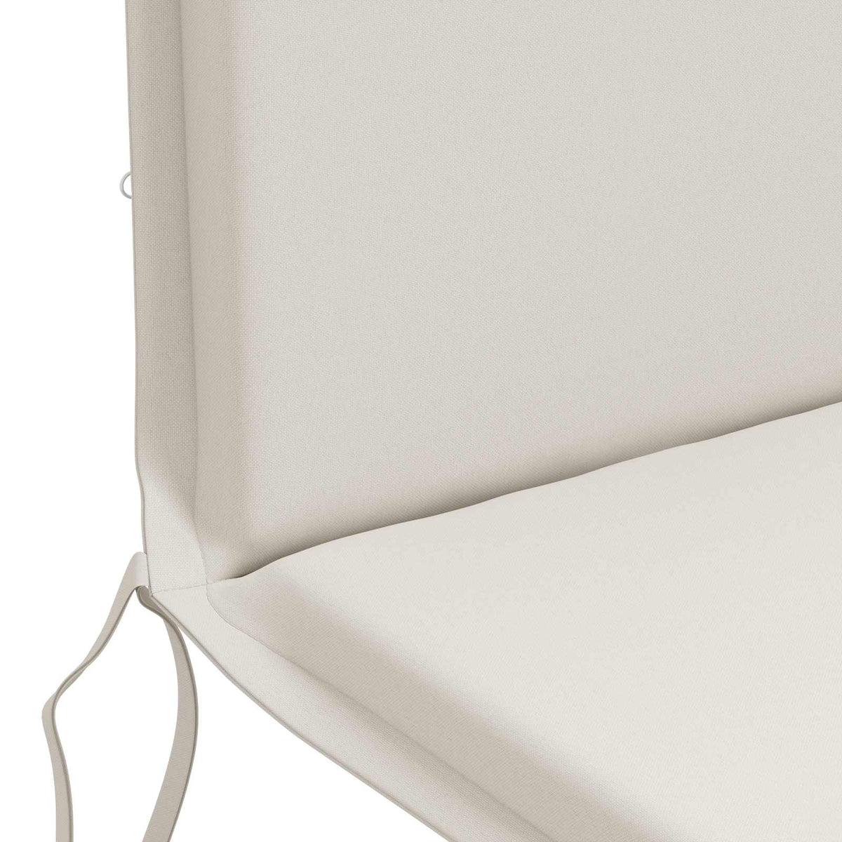 High Back Chair Cushion GEMERT 2 pcs 100% Polyester White