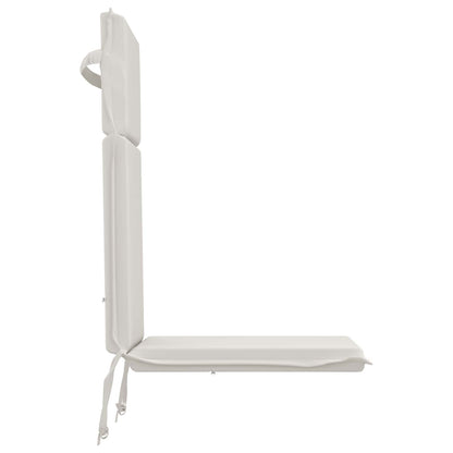 High Back Chair Cushion GEMERT 4 pcs 100% Polyester White