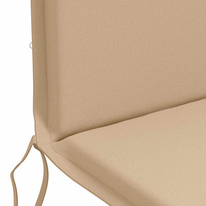 High Back Chair Cushion GEMERT 4 pcs 100% Polyester Sand