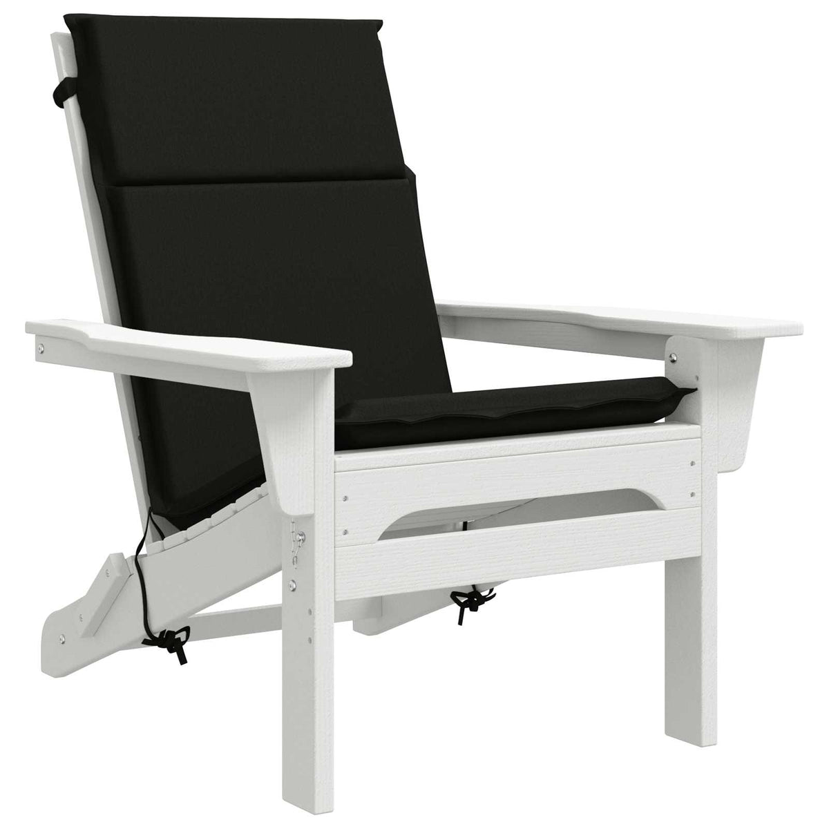 High Back Chair Cushion GEMERT 2 pcs 100% Polyester Black