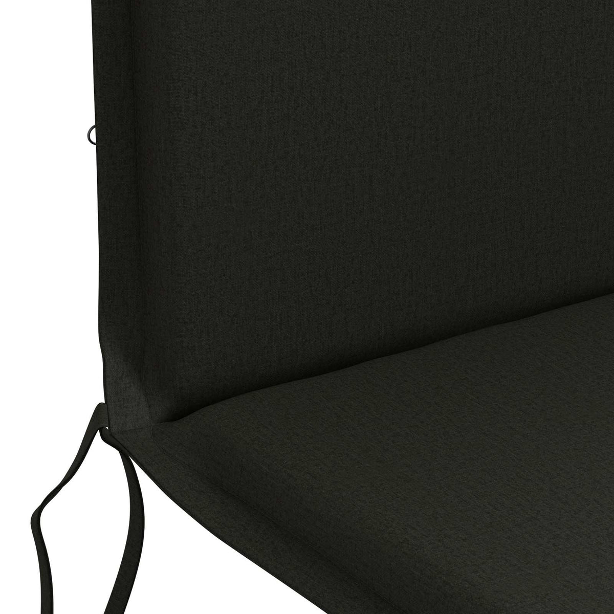 High Back Chair Cushion GEMERT 4 pcs 100% Polyester Black