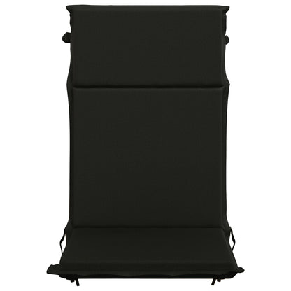 High Back Chair Cushion GEMERT 4 pcs 100% Polyester Black