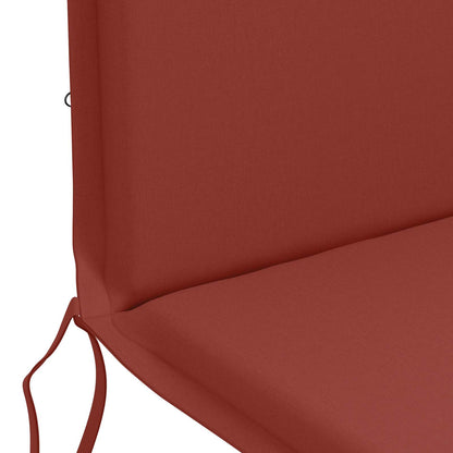 High Back Chair Cushion GEMERT 6 pcs 100% Polyester Red