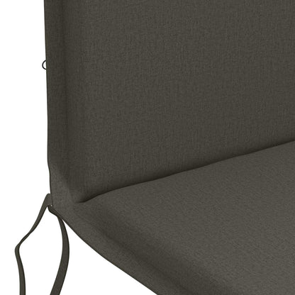 High Back Chair Cushion GEMERT 2 pcs 100% Polyester Anthracite