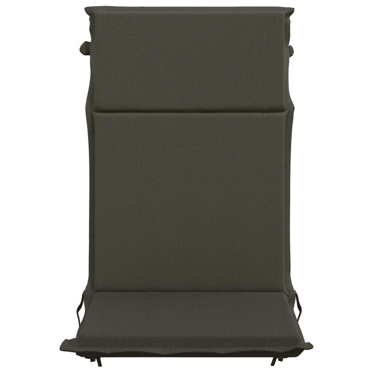 High Back Chair Cushion GEMERT 2 pcs 100% Polyester Anthracite