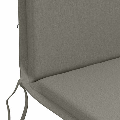 High Back Chair Cushion GEMERT 6 pcs 100% Polyester Grey