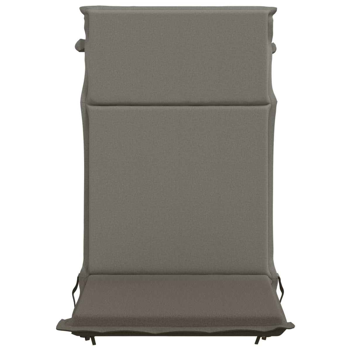 High Back Chair Cushion GEMERT 6 pcs 100% Polyester Grey