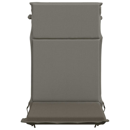 High Back Chair Cushion GEMERT 6 pcs 100% Polyester Grey