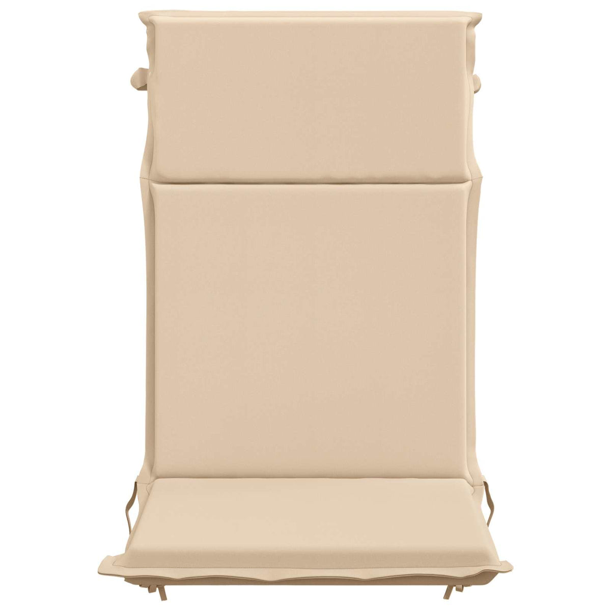 High Back Chair Cushion GEMERT 4 pcs 100% Polyester Cream