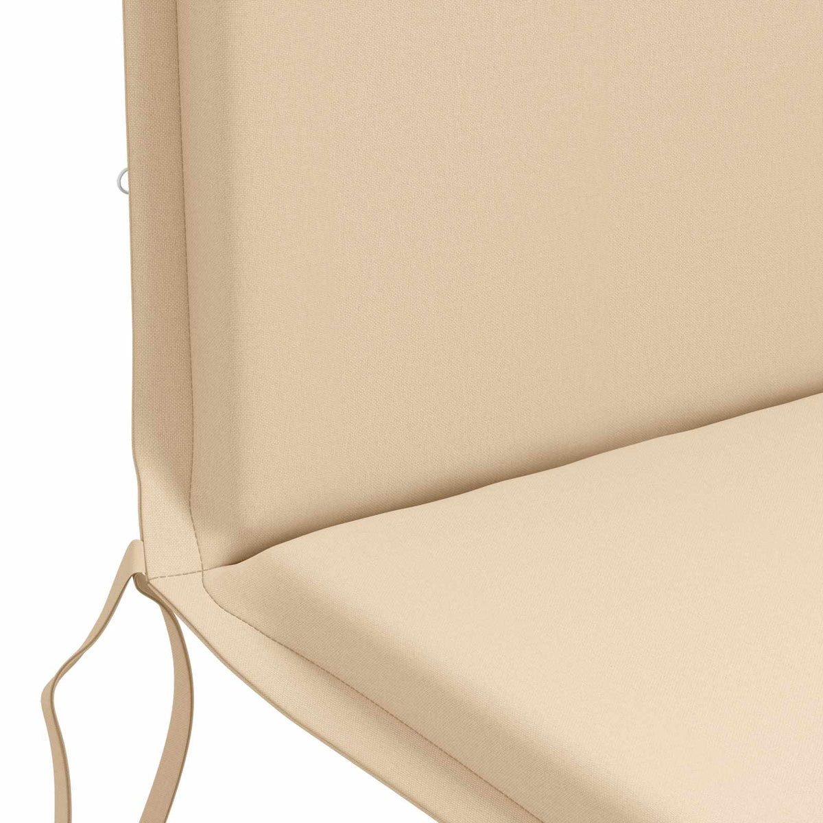 High Back Chair Cushion GEMERT 6 pcs 100% Polyester Cream