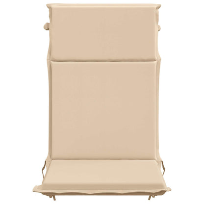 High Back Chair Cushion GEMERT 6 pcs 100% Polyester Cream