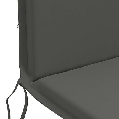 High Back Chair Cushion GEMERT 2 pcs 100% Polyester Anthracite