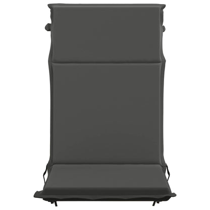 High Back Chair Cushion GEMERT 2 pcs 100% Polyester Anthracite