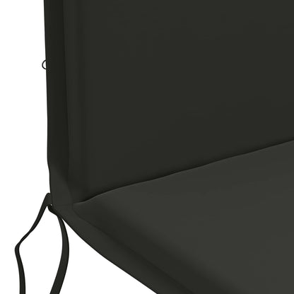 High Back Chair Cushion GEMERT 4 pcs 100% Polyester Black