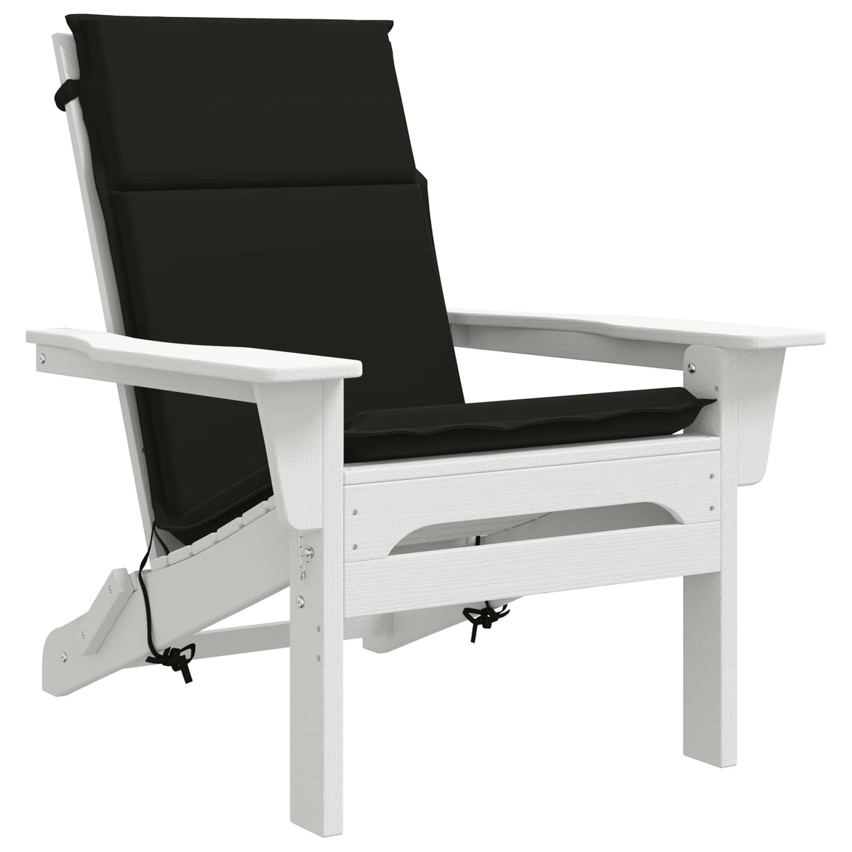 High Back Chair Cushion GEMERT 4 pcs 100% Polyester Black