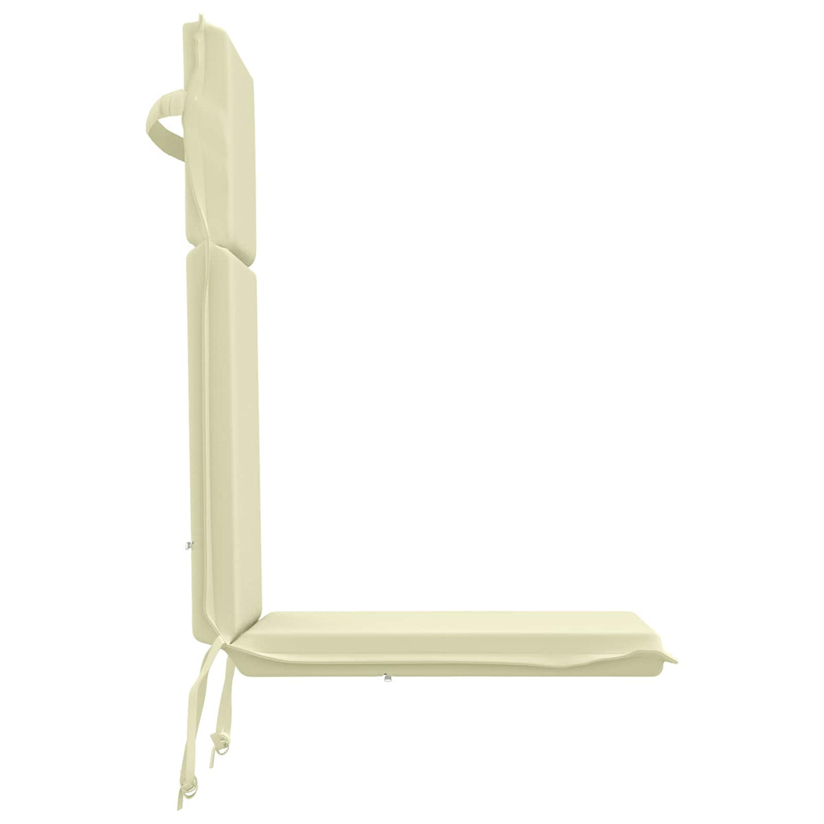 High Back Chair Cushion GEMERT 6 pcs 100% Polyester Cream