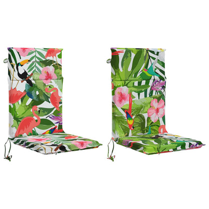 High Back Chair Cushion GEMERT 2 pcs 100% Polyester Multicolour