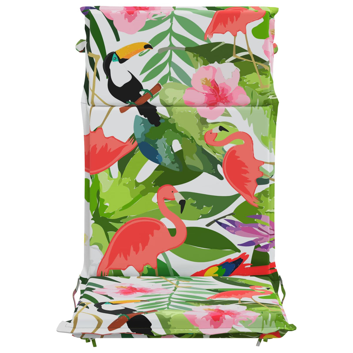 High Back Chair Cushion GEMERT 2 pcs 100% Polyester Multicolour