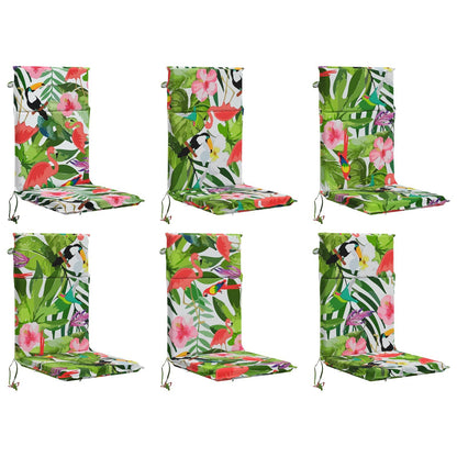 High Back Chair Cushion GEMERT 6 pcs 100% Polyester Multicolour