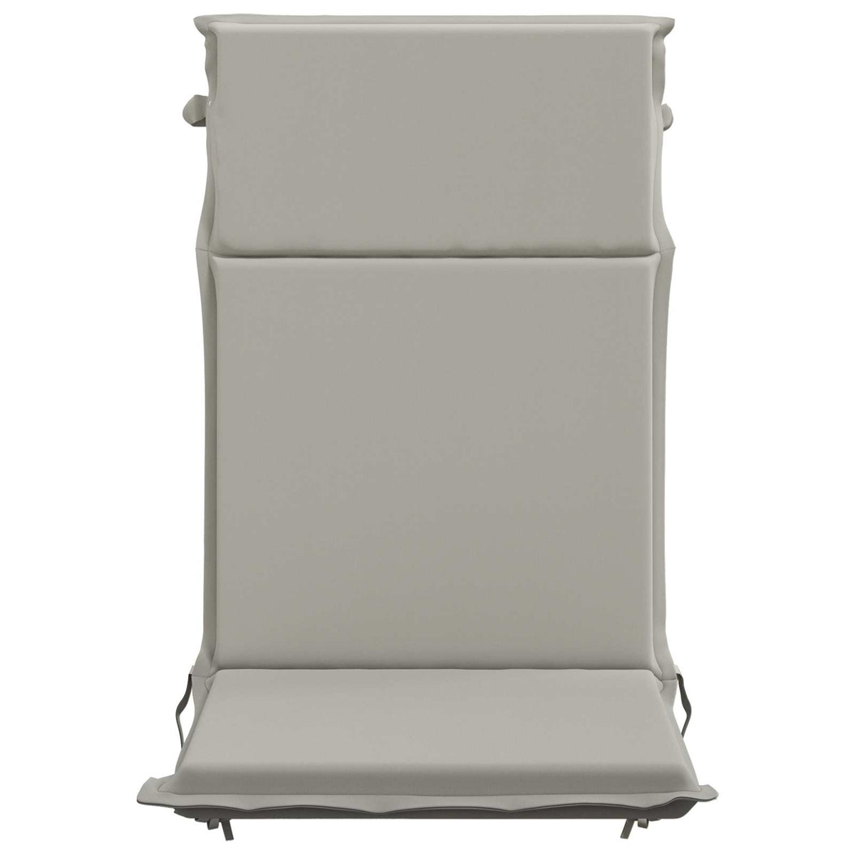 High Back Chair Cushion GEMERT 2 pcs 100% Polyester Grey