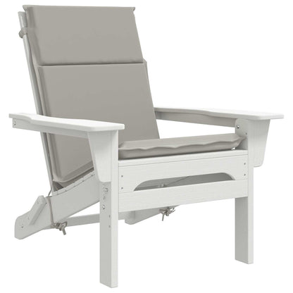 High Back Chair Cushion GEMERT 2 pcs 100% Polyester Grey