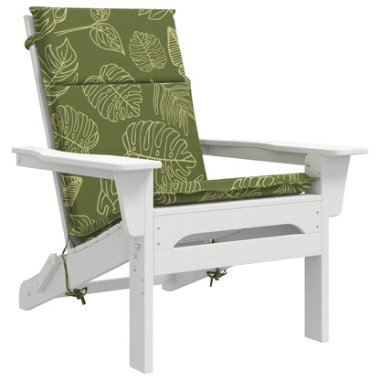 High Back Chair Cushion GEMERT 2 pcs 100% Polyester Leaf Design