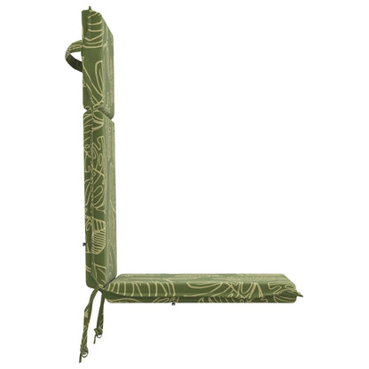 High Back Chair Cushion GEMERT 2 pcs 100% Polyester Leaf Design