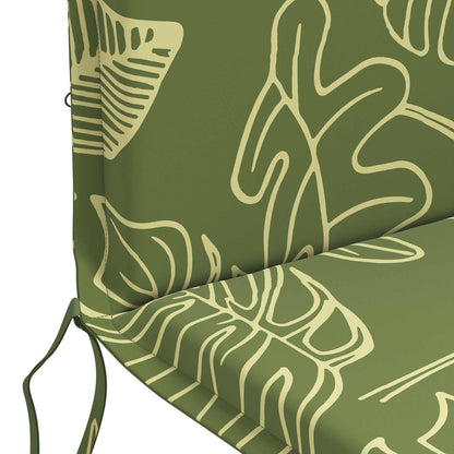 High Back Chair Cushion GEMERT 4 pcs 100% Polyester Leaf Design