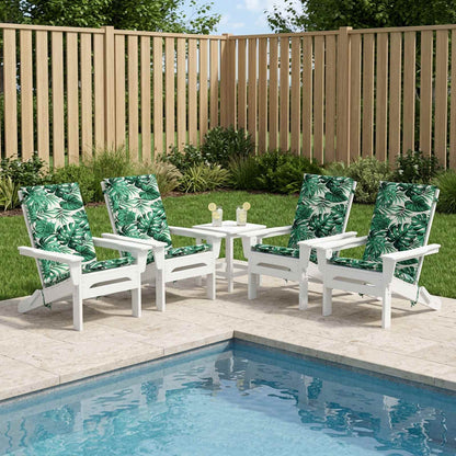 High Back Chair Cushion GEMERT 4 pcs 100% Polyester