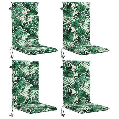 High Back Chair Cushion GEMERT 4 pcs 100% Polyester
