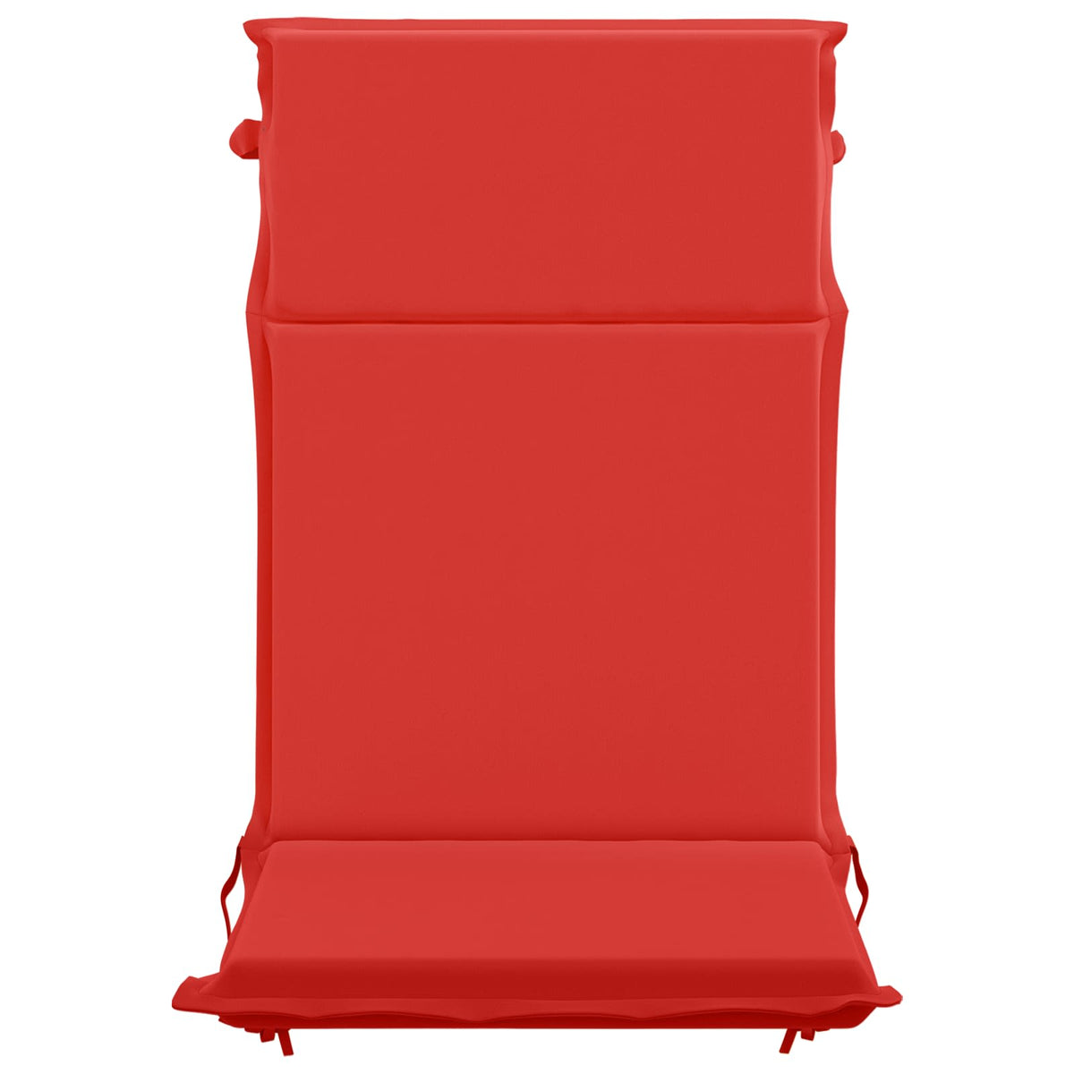 High Back Chair Cushion GEMERT 4 pcs 100% Polyester Red