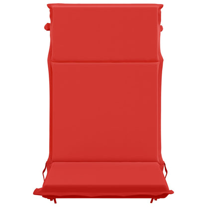 High Back Chair Cushion GEMERT 4 pcs 100% Polyester Red