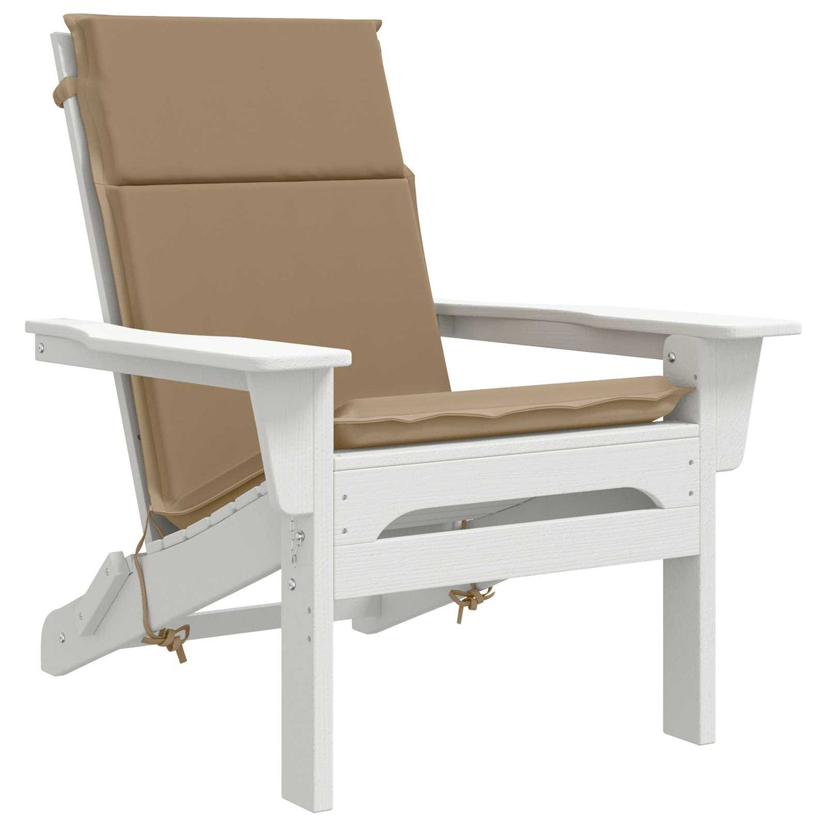 High Back Chair Cushion GEMERT 2 pcs 100% Polyester Taupe