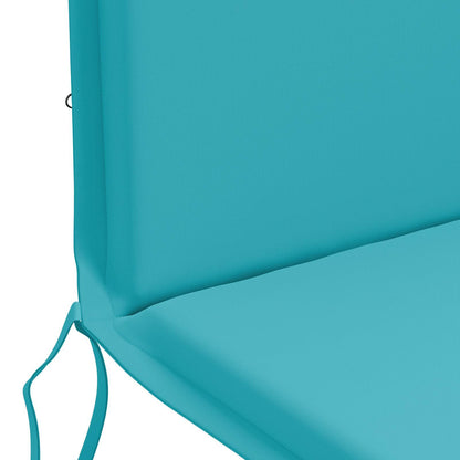 High Back Chair Cushion GEMERT 2 pcs 100% Polyester Turquoise