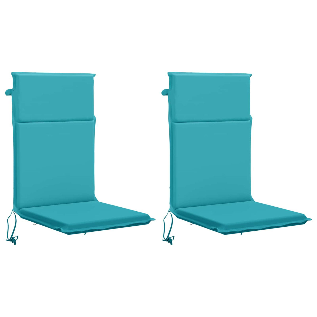 High Back Chair Cushion GEMERT 2 pcs 100% Polyester Turquoise