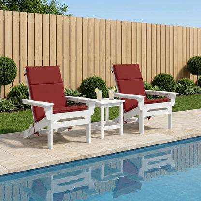 High Back Chair Cushion GEMERT 2 pcs 100% Polyester Wine Red