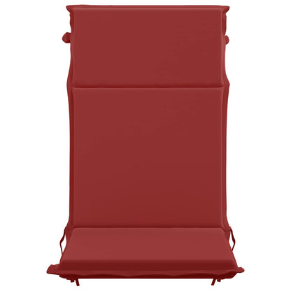 High Back Chair Cushion GEMERT 6 pcs 100% Polyester Wine Red