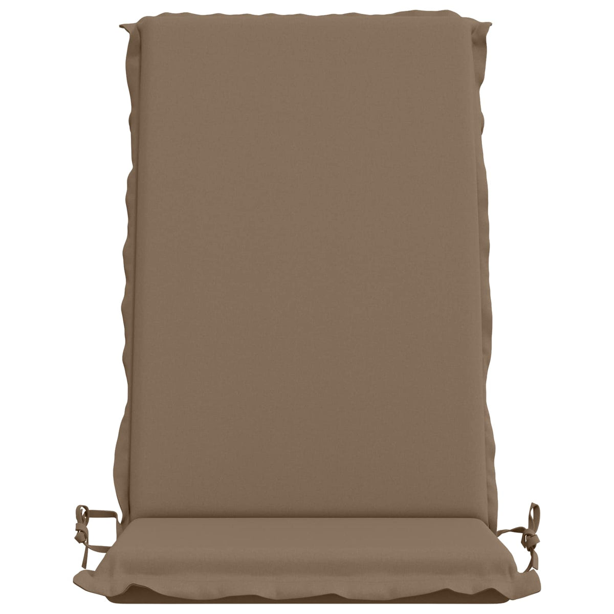 High Back Chair Cushion GEMERT 2 pcs 100% Polyester Taupe