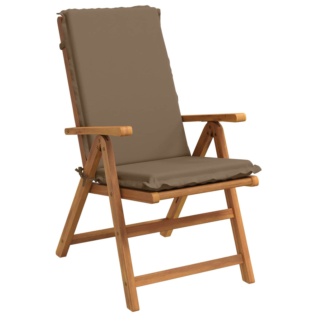 High Back Chair Cushion GEMERT 2 pcs 100% Polyester Taupe