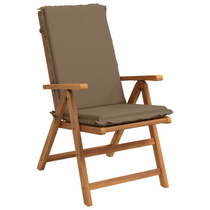 High Back Chair Cushion GEMERT 2 pcs 100% Polyester Taupe