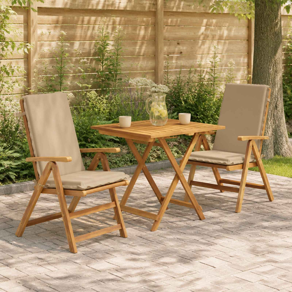 2-Piece High Back Bhair Cushions GEMERT 2 pcs 100% Polyester