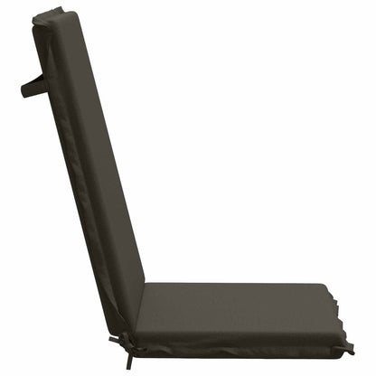 High Back Chair Cushion GEMERT 4 pcs 100% Polyester Anthracite
